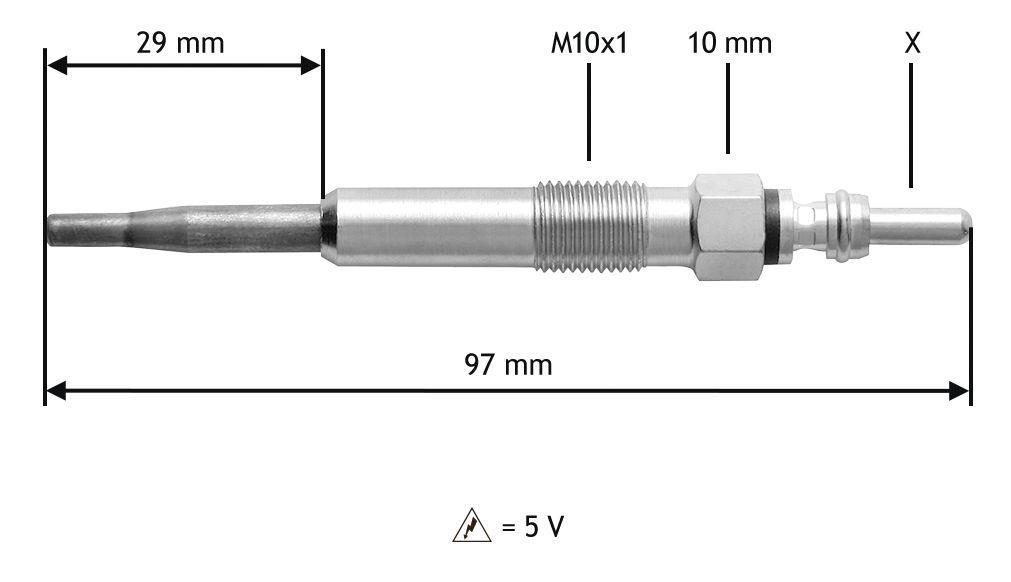 Bougie de préchauffage VALEO ref. 345125
